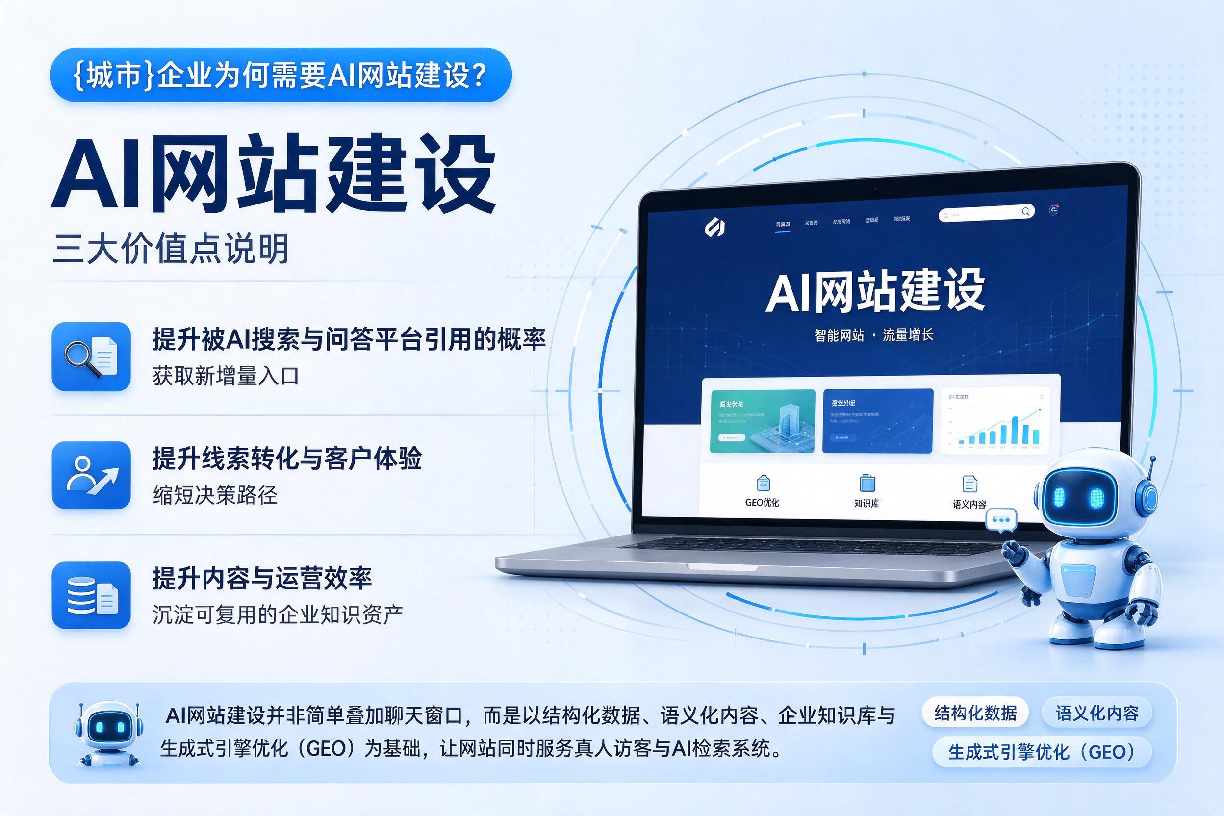 宁夏企业为何需要AI网站建设？三大价值点说明